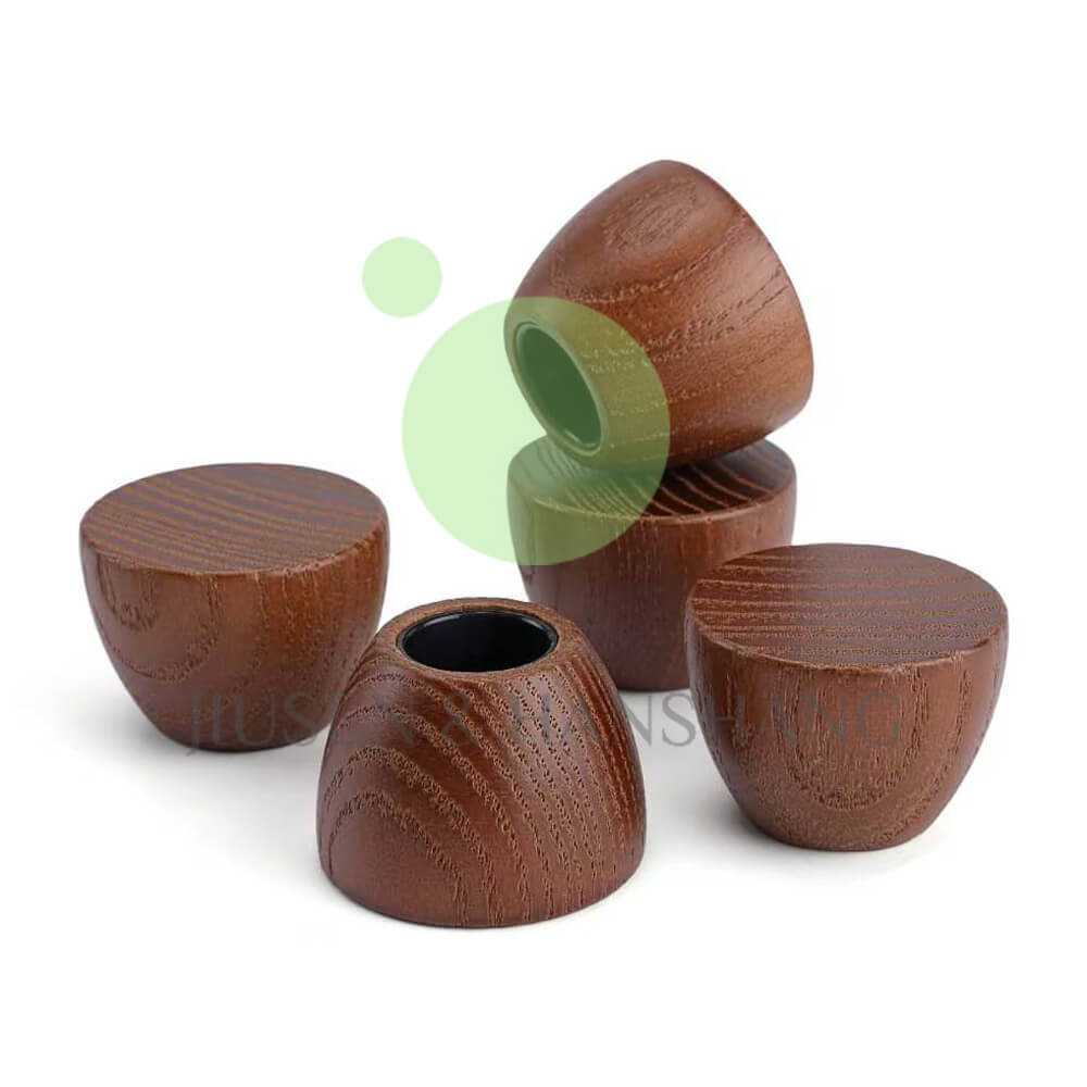 Wood perfume caps