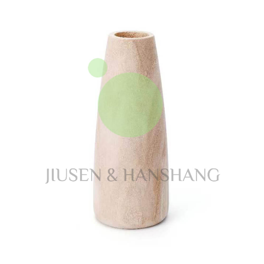 Solid wood vase