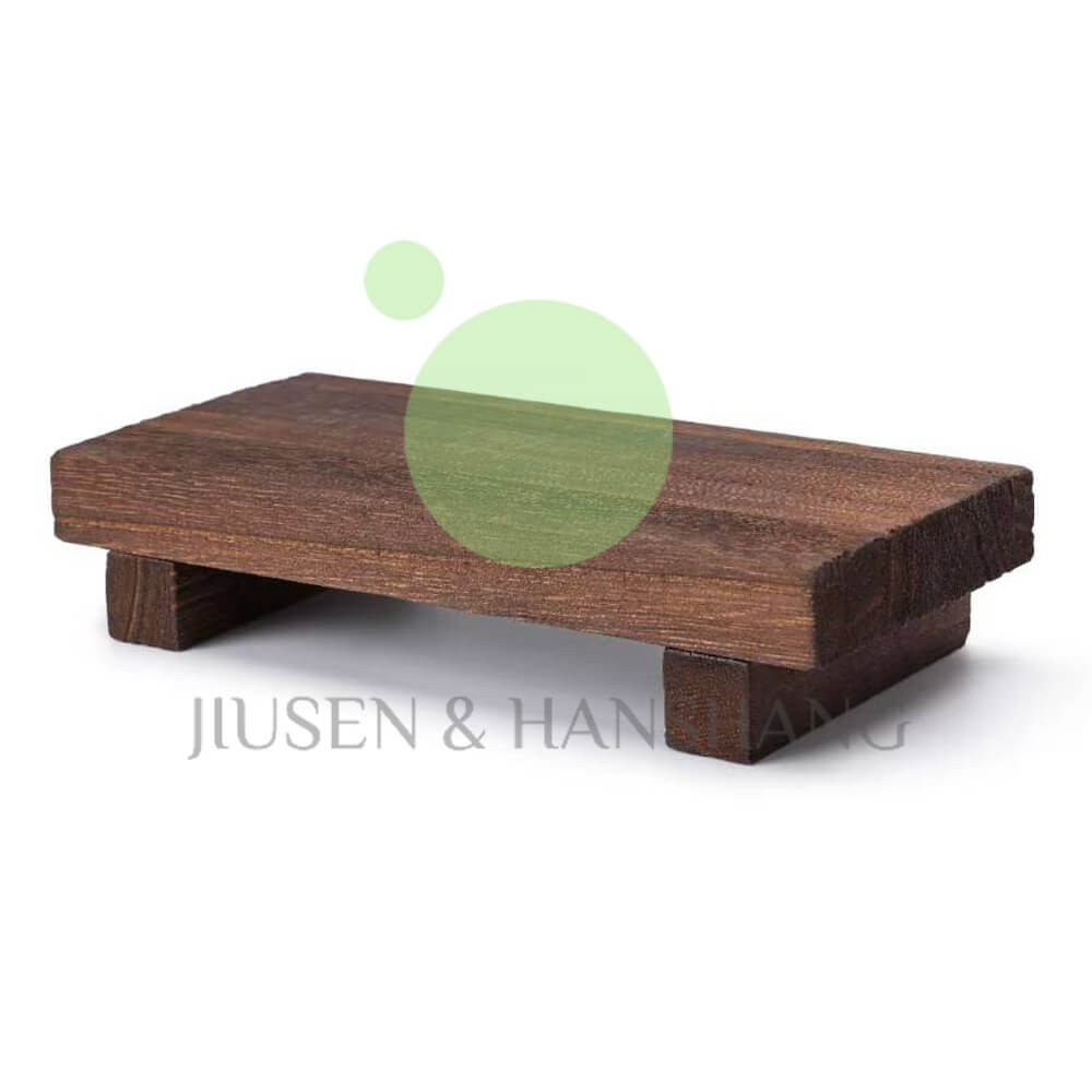 Solid wood display base