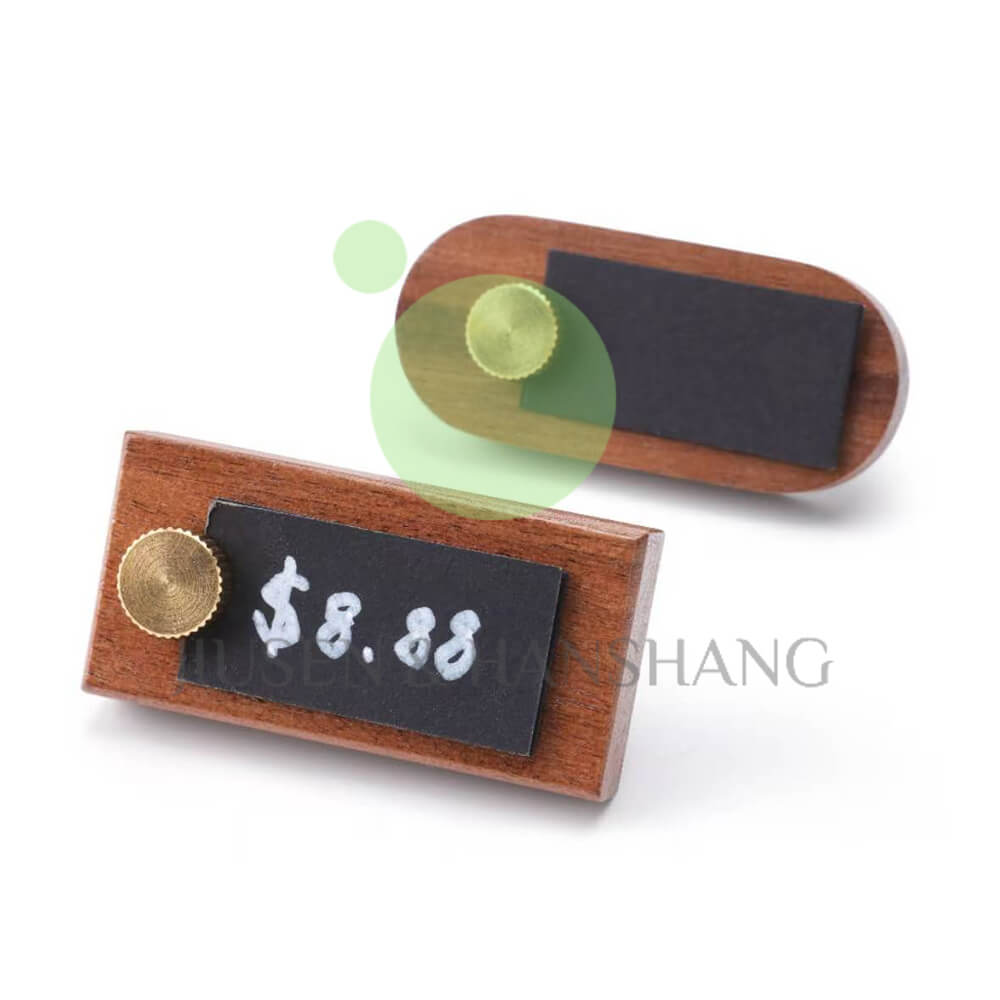 Solid wood price sign