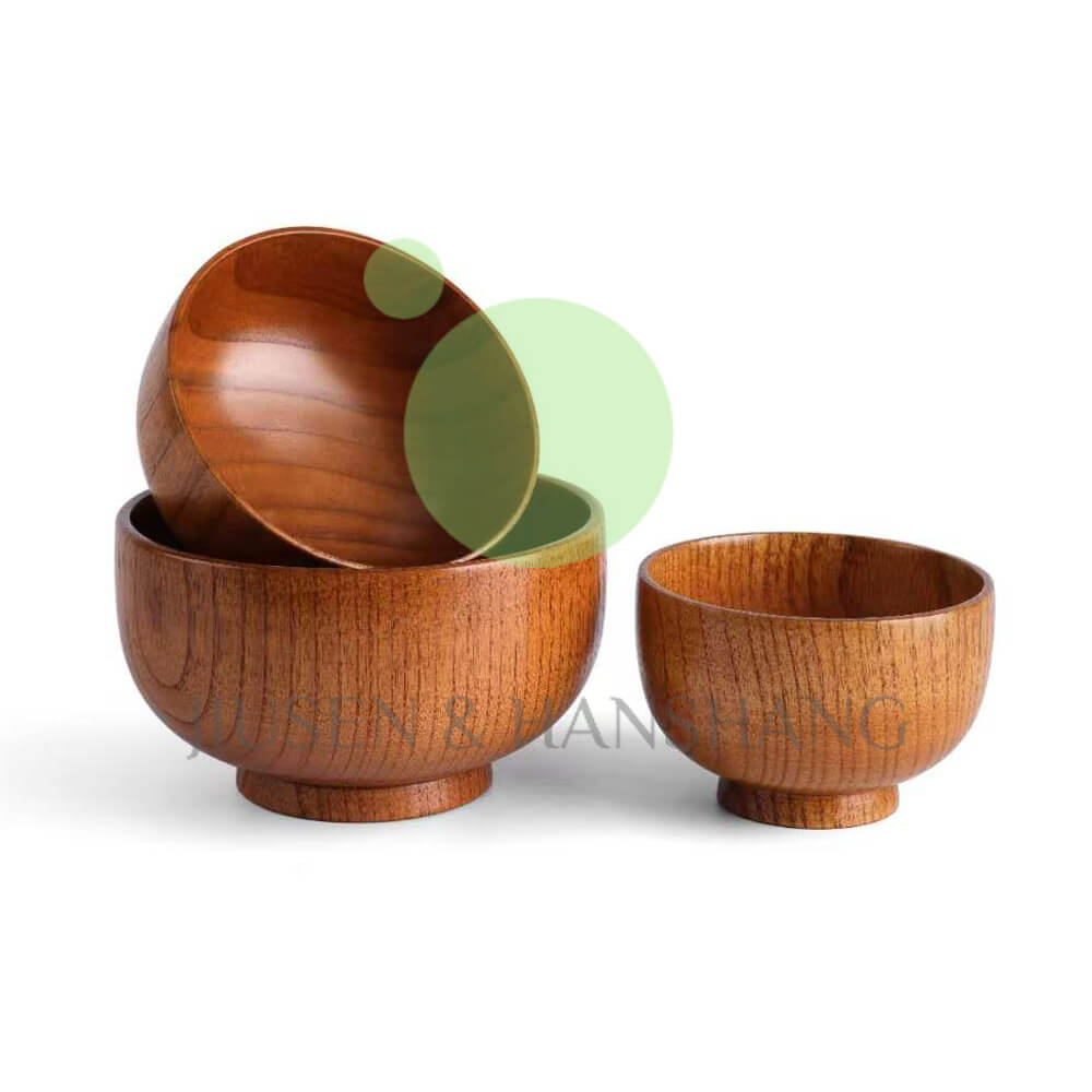 Solid wood bowl